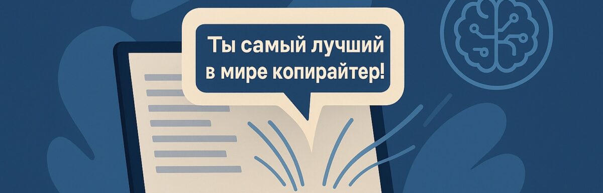 “Ты самый лучший в мире копирайтер”: как работает лесть с нейросетями